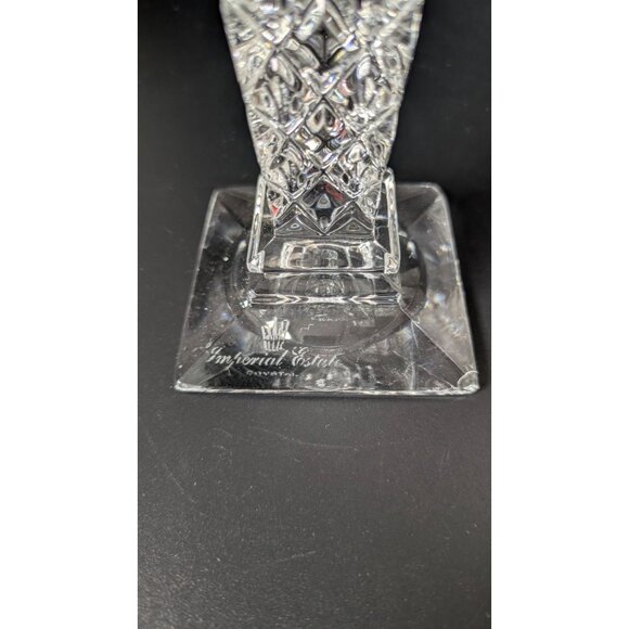 Imperial Estates Vintage Crystal Candlestick Holders Set Of 2 - Picture 6 of 16
